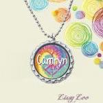 Personalized Tye Dye Heart..