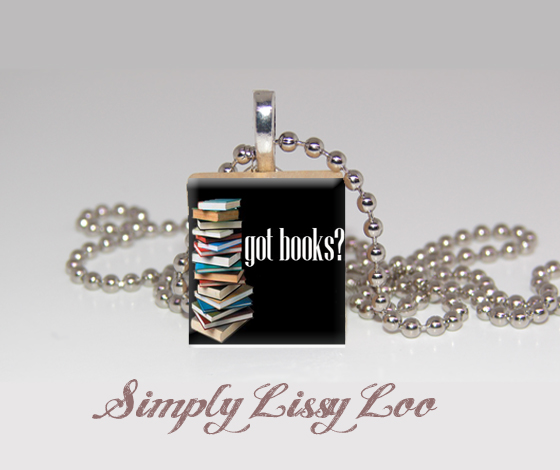 Got Books Scrabble Tile Necklace 